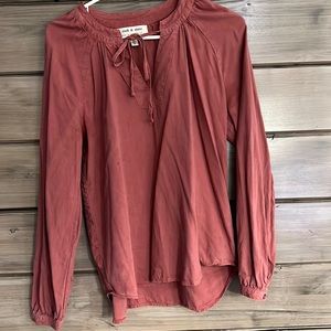 Cloth and Stone Blouse from Anthropologie - Burnt Rose